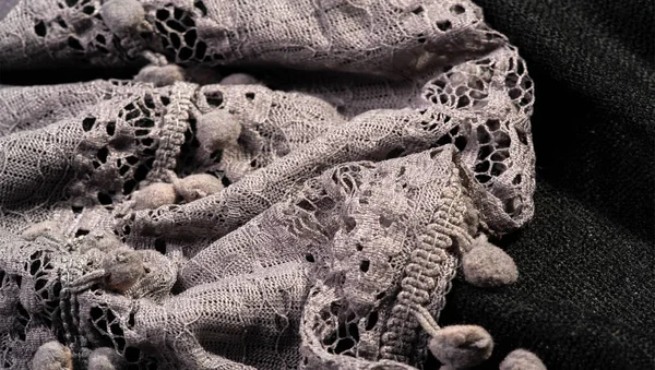 Texture background, female lace scarf. Arrived quickly and beaut — Stock Photo, Image