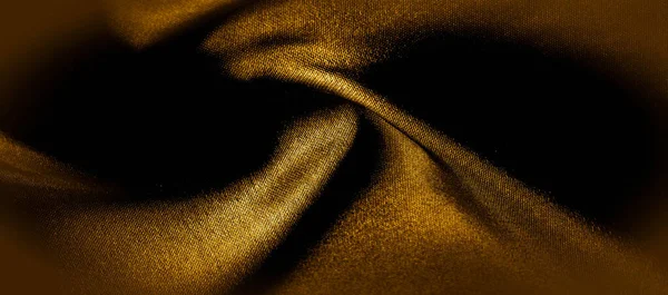 Υφή, φόντο, μοτίβο. χρυσαφί κίτρινο ύφασμα πανακάμι — Φωτογραφία Αρχείου