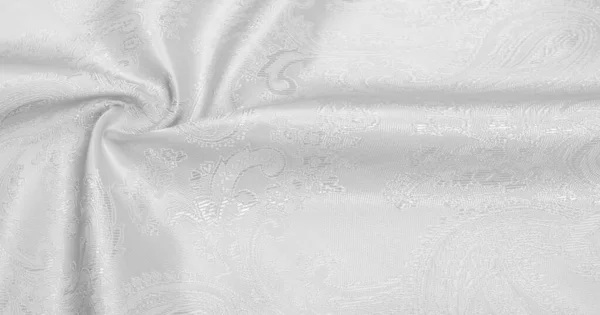Pozadí textury hedvábná tkanina černá bílá barva luxusní měkká — Stock fotografie