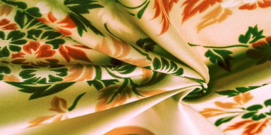 doku, arka plan, desen, çiçek baskı E ile narin ipek