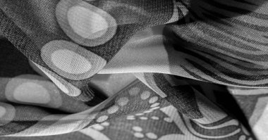 doku, arka plan, desen, duvar kağıdı. Siyah beyaz ipek kumaş