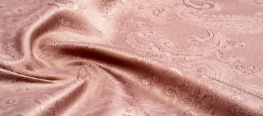 Doku, arka plan, desen. Bir desen o ile kumaş ipek bej