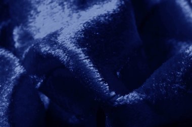 Mavi renk Kadife doku arka plan desen velor bez s