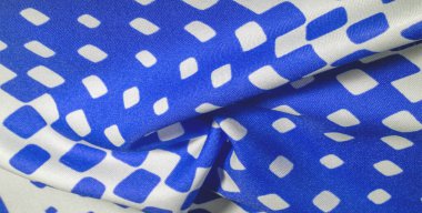 doku arka plan deseni. mavi s bir desen ile ipek kumaş