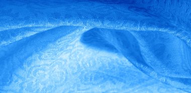 Doku arka plan desen kumaş çiçek süs mavi. Bu col