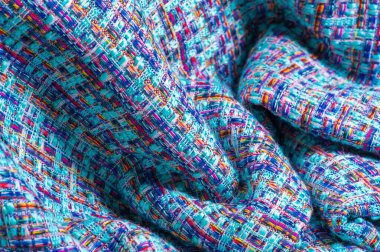 Arka plan dokusu, desen. Kışlık kumaş, sıcak. büyük örgülü th