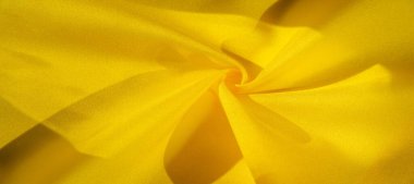 Doku arka plan deseni, sarı kumaş ipek. Krep sain o