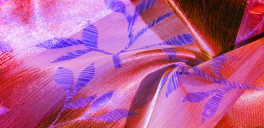 doku, arka plan. Metalik ipek kumaş. Ele eklemek için ideal