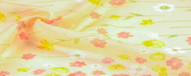 Doku, arka plan, desen, ipek kumaş, bir be küçük çiçekler