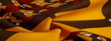 Arka plan dokusu. ipek parlak kumaş Mozaik geometrik şekiller C