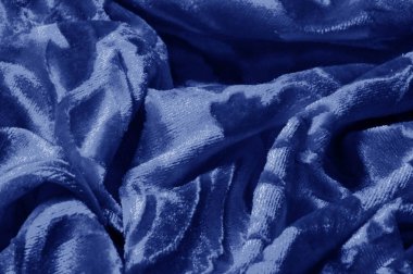 Mavi renk Kadife doku arka plan desen velor bez s