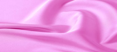  Doku. Pembe ipek kumaş. parlak parlaklık ve karakteristik 