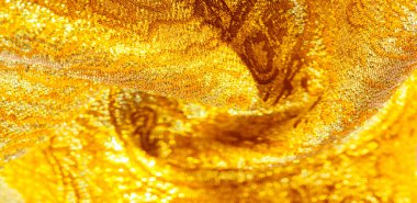 Doku arka planı, desen. kumaş; sarı altın brokar. Organz