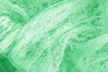 Örgü yeşilli kumaş. Sizin için ruhani parlaklık bir çizgi ekleyin