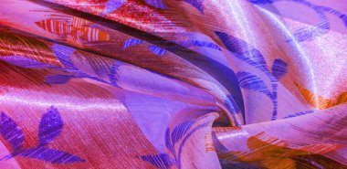 doku, arka plan. Metalik ipek kumaş. Ele eklemek için ideal