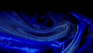 Doku, arka plan, desen Bir pai ile Mavi ipek şifon kumaş