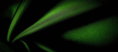 doku, arka plan, desen. yeşil ipek kumaş panoramik fotoğraf.