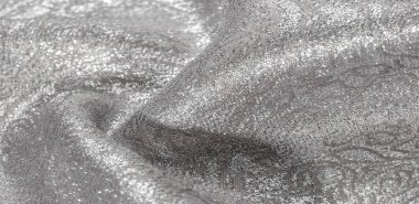 Doku arka planı, desen. beyaz brokar kumaş. Organze broca