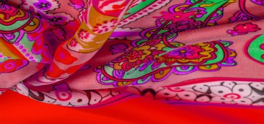 Doku, arka plan, paisley ipek kumaş, Hint temalar süslü t