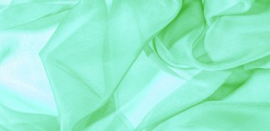 Yeşil ipek kumaş dokusu. Ayrıca tasarımınız için de mükemmeldir
