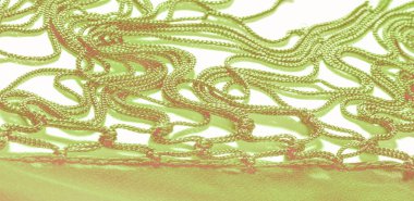 İpek kumaş Arka plan dokusu. Bu doğal bir yeşil salata.