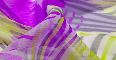 doku arka plan deseni. Renkli dantel ile ipek kumaş. Yello