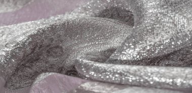 Doku arka planı, desen. beyaz brokar kumaş. Organze broca