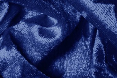 Mavi renk Kadife doku arka plan desen velor bez s