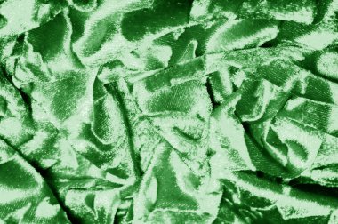 velor yeşil kumaş Kadife desen bir sünnetsiz altından oyulmuş