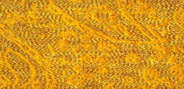 Doku arka planı, desen. kumaş; sarı altın brokar. Organz