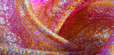 Doku arka planı, desen. pembe brokar kumaş. Organza brocad