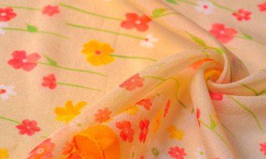 Doku, arka plan, desen, ipek kumaş, bir be küçük çiçekler