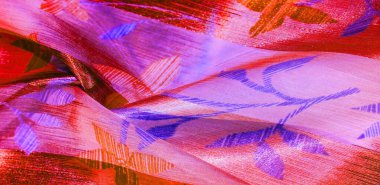 doku, arka plan. Metalik ipek kumaş. Ele eklemek için ideal