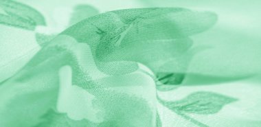 Doku arka plan, desen, duvar kağıdı. beyaz ipek kumaş, yeşil