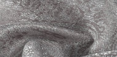 Doku arka planı, desen. beyaz brokar kumaş. Organze broca