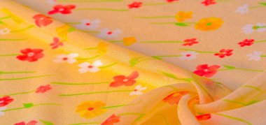 Doku, arka plan, desen, ipek kumaş, bir be küçük çiçekler