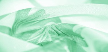 Doku arka plan, desen, duvar kağıdı. beyaz ipek kumaş, yeşil