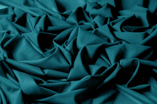 Textured, background, pattern, turquoise fabric. This is an unus