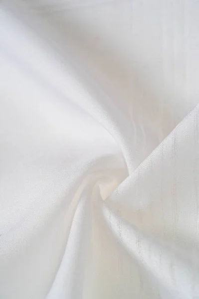 Υφή μετάξι λευκό ύφασμα. Από τον Τσίλιο, αυτή η οργάντζα έχει ένα λεπτό, — Φωτογραφία Αρχείου