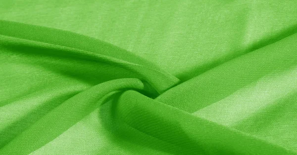 Tekstur, latar belakang, pola, salad hijau, kain sutra ini sangat — Stok Foto
