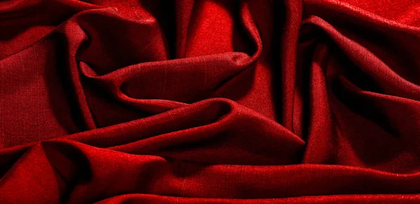 Texture, background, pattern, red color, fabric. cotton fabric i — Stock Photo, Image