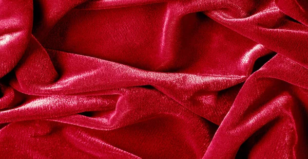Padrão, textura, fundo, tecido de veludo vermelho, estilo veludo. P — Fotografia de Stock