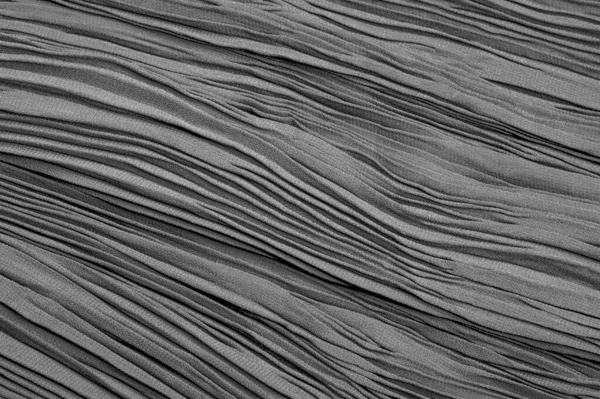 Textura, fundo, padrão, pano plissado cinza preto. Você pode... — Fotografia de Stock