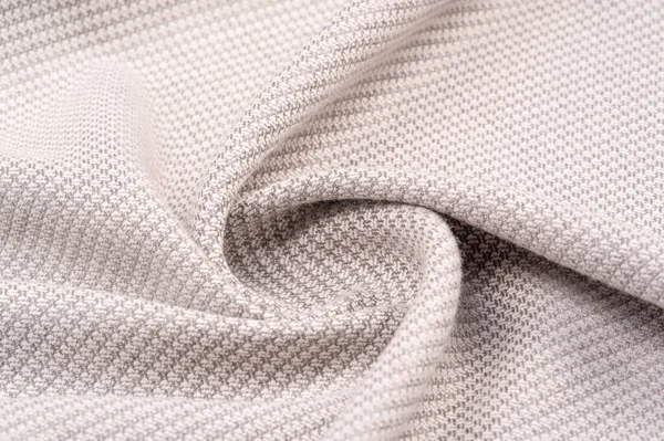 Modello Texture Sfondo Tessuto Lana Calda Con Filo Marrone Cucito — Foto Stock