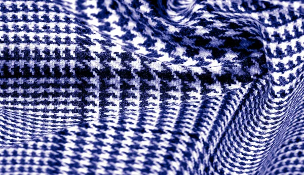 Background texture, pattern. The fabric is thick, warm with a ch — Stock Photo, Image