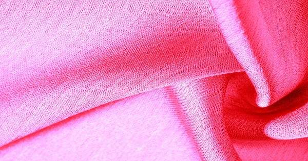 Fondo patrón textura fondo de pantalla, tela de seda rosa carmesí . —  Fotos de Stock