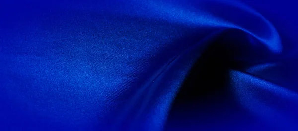 Textura, Tela de seda azul, Hecho solo para el estado de ánimo que introd — Foto de Stock
