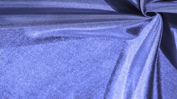 Листівка текстури фону, Шовкова тканина Deep Blue, Бонді синій, — стокове фото