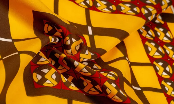 Texture de fond. soie tissu brillant Mosaïque formes géométriques C — Photo