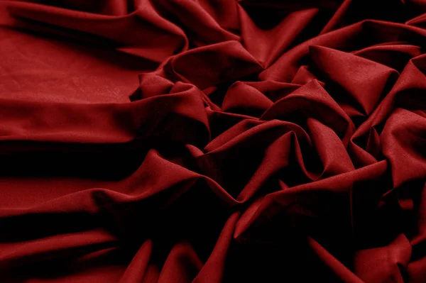 Texturizado, fundo, padrão, pano vermelho. Matérias de malha elegantes — Fotografia de Stock